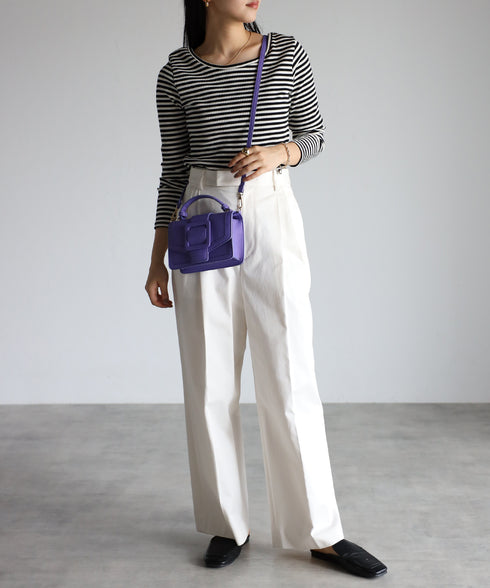 【雑誌掲載】2WAYスクエアバックルショルダーバッグ 12-1091